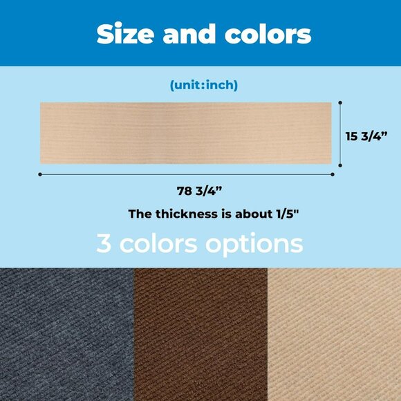 Catify Peel & Stick Cat Scratching Mat – Self-Adhesive, Trimmable Cat Scratch Pa - Picture 6 of 6